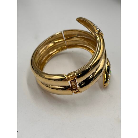 Snake‎ Hinged Bangle bracelet - Picture 6 of 8